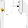 Abus Fenstergriff abschließbar FG 300 silber