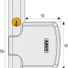 Abus Fensterzusatzschloss FTS206 braun