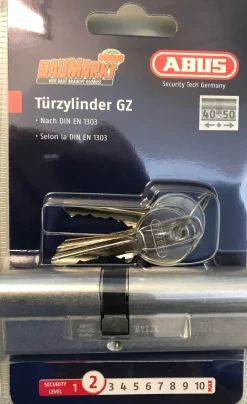 Abus Profilzylinder GZ 40/50 mm