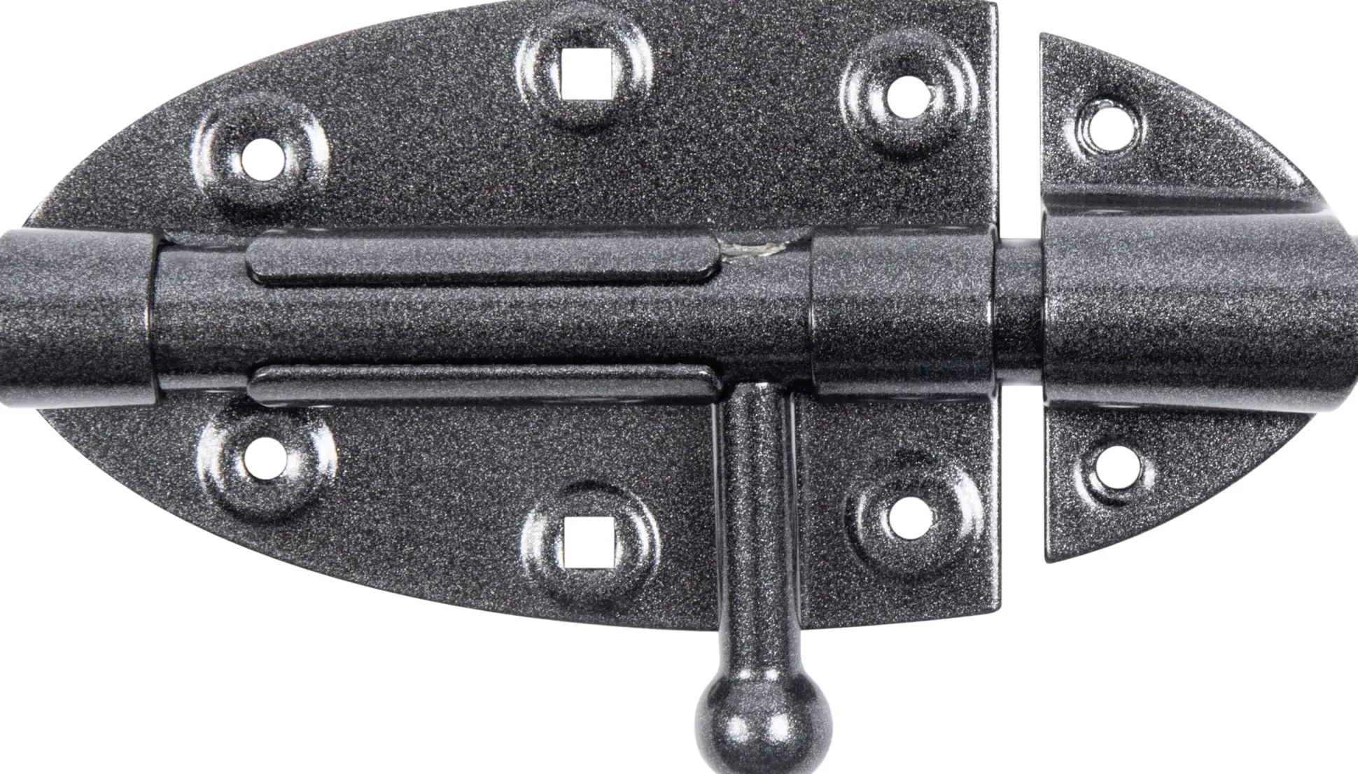 Alberts Duravis Bolzenriegel Ø16 schwarz diamant, 112 x 72 Ø 16 mm
