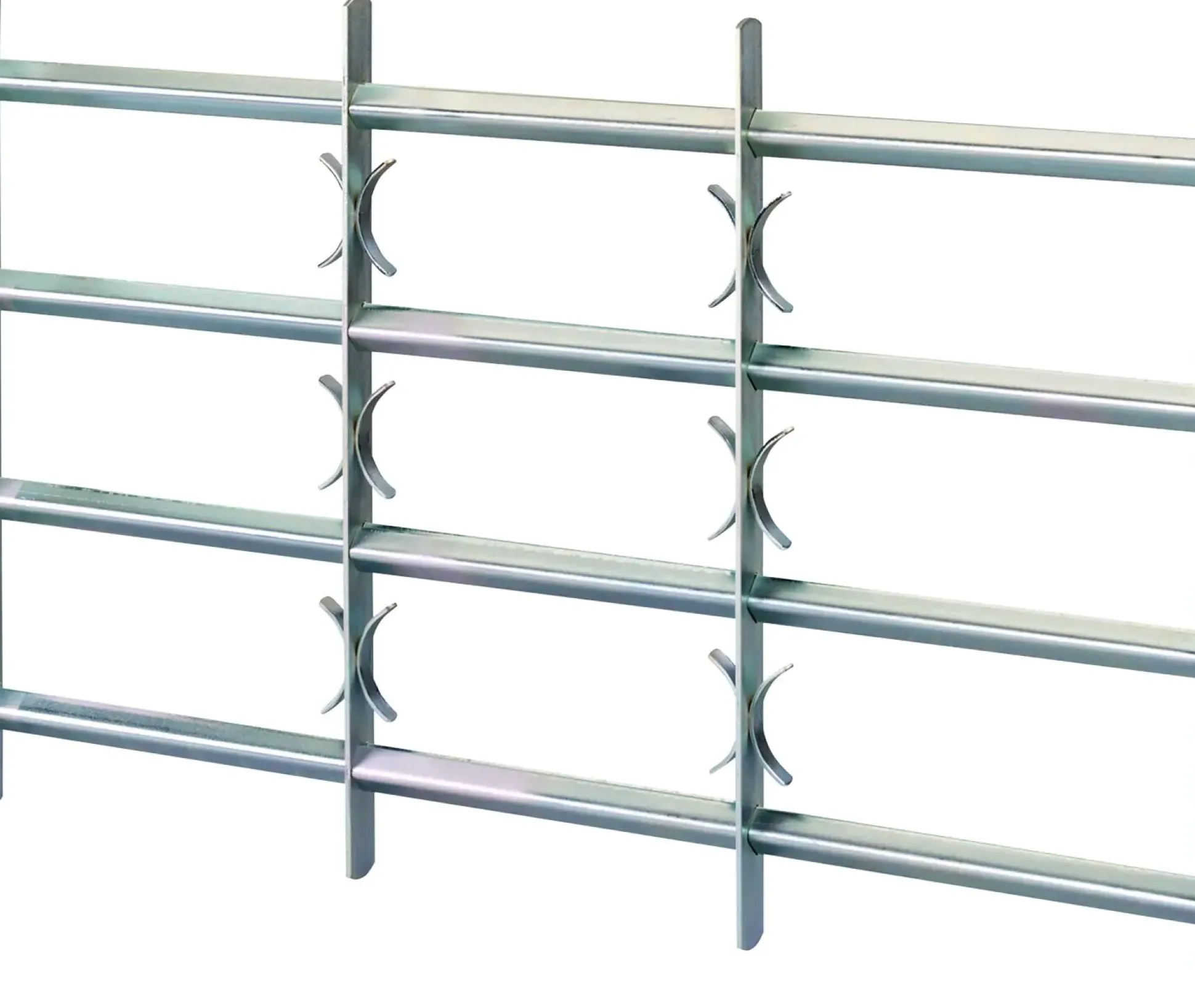 Alberts Fenstergitter Amsterdam 105 x 45x70 cm, galvanisch blau verzinkt