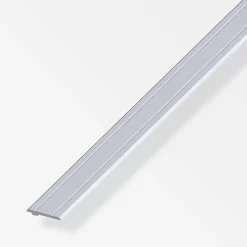 alfer Abdeck-Profil, einseitig 1 m, 19.5 mm Aluminium roh blank