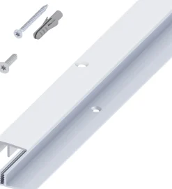 alfer Abschluss- + Träger- 1 m, 21 x 10.5 x 7 - 15 mm Alu eloxiert silber