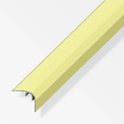 alfer Abschluss-Profil 1 m, 32 x 27 mm Aluminium eloxiert messing