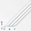 alfer Abschlussprofil 1 m, 30 x 5 mm Aluminium eloxiert titan