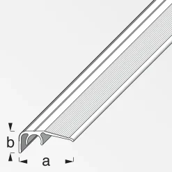 alfer Abschluss-Profil 1 m, 32 x 12.5 mm Aluminium eloxiert titan