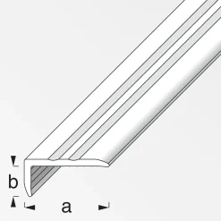 alfer Abschlussprofil 1 m, 25 x 10 mm PVC (Kunststoff) glatt graubeige