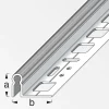 alfer Alu-Träger-Profil mit alfer®-fix 1 m, 9.5 x 30 mm Alu roh blank