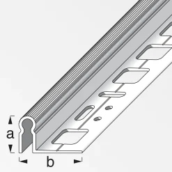 alfer Alu-Träger-Profil mit alfer®-fix 1 m, 9.5 x 30 mm Alu roh blank