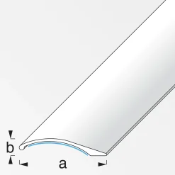 alfer Ausgleichsprofil 1 m, 38.5 x 7.5 mm Alu beschichtet nussbaum