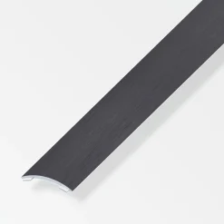 alfer Übergangsprofil 1 m, 30 x 5 mm Alu eloxiert gebürstet dunkelgrau