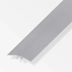 alfer Übergangs-Profil 1 m, 46 mm Aluminium eloxiert gebürstet grau, grau