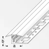 alfer Übergangs-Profil 2 m, 25 x 7 mm Aluminium eloxiert gebürstet schwarz