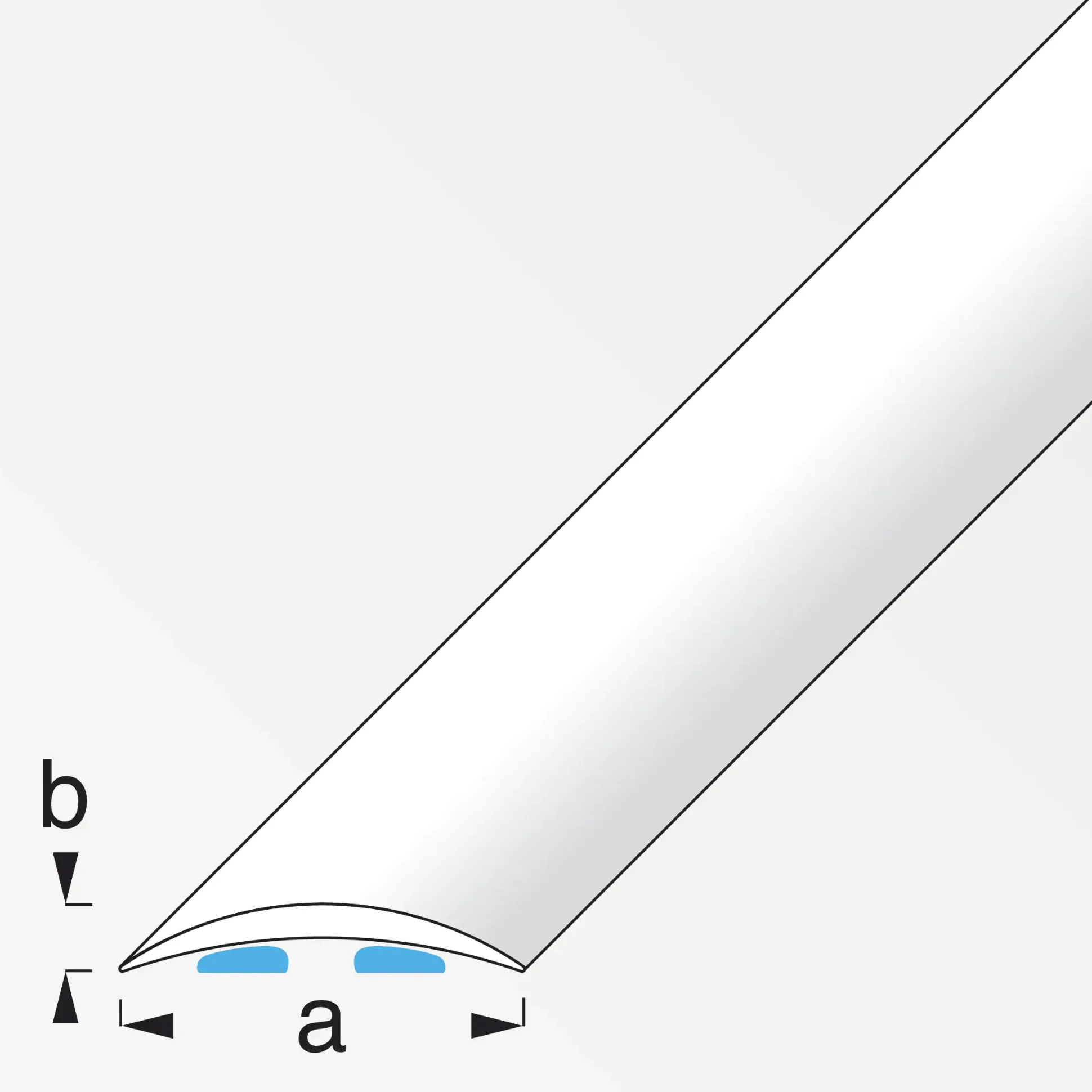 alfer Übergangsprofil 1 m, 30 x 5 mm Alu beschichtet sublimiert buche