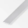 alfer Übergangs-Profil 1 m, 33 mm Aluminium eloxiert gebürstet grau, grau