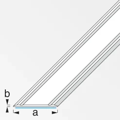 alfer Übergangsprofil 1 m, 30 x 2 mm Aluminium eloxiert bronze