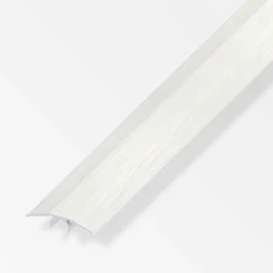alfer Übergangs-Profil 2 m, 33 mm Alu eloxiert gebürstet Edelstahl Optik
