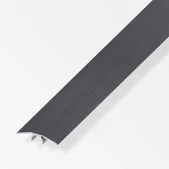 alfer Übergangs-Profil 2 m, 33 mm Aluminium eloxiert gebürstet dunkelgrau