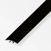 alfer Übergangs-Profil 1 m, 33 mm Alu eloxiert gebürstet schwarz, schwarz