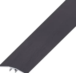 alfer Übergangs-Profil 1 m, 46 mm Alu eloxiert gebürstet dunkelgrau