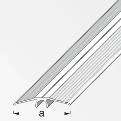 alfer Übergangsprofil 1 m, 46 mm Aluminium eloxiert champagner