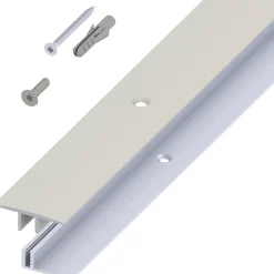 alfer Übergangs-Profil und Träger-Profil 1 m, 33 x 7 - 15 mm Alu titan