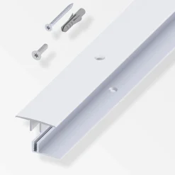 alfer Übergangs-Profil und Träger-Profil 1 m, 33 x 7 - 15 mm Alu silber