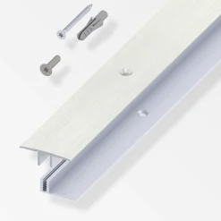 alfer Übergangs-Profil und Träger-Profil 1 m, 33 x 7 - 15 mm Alu gebürstet