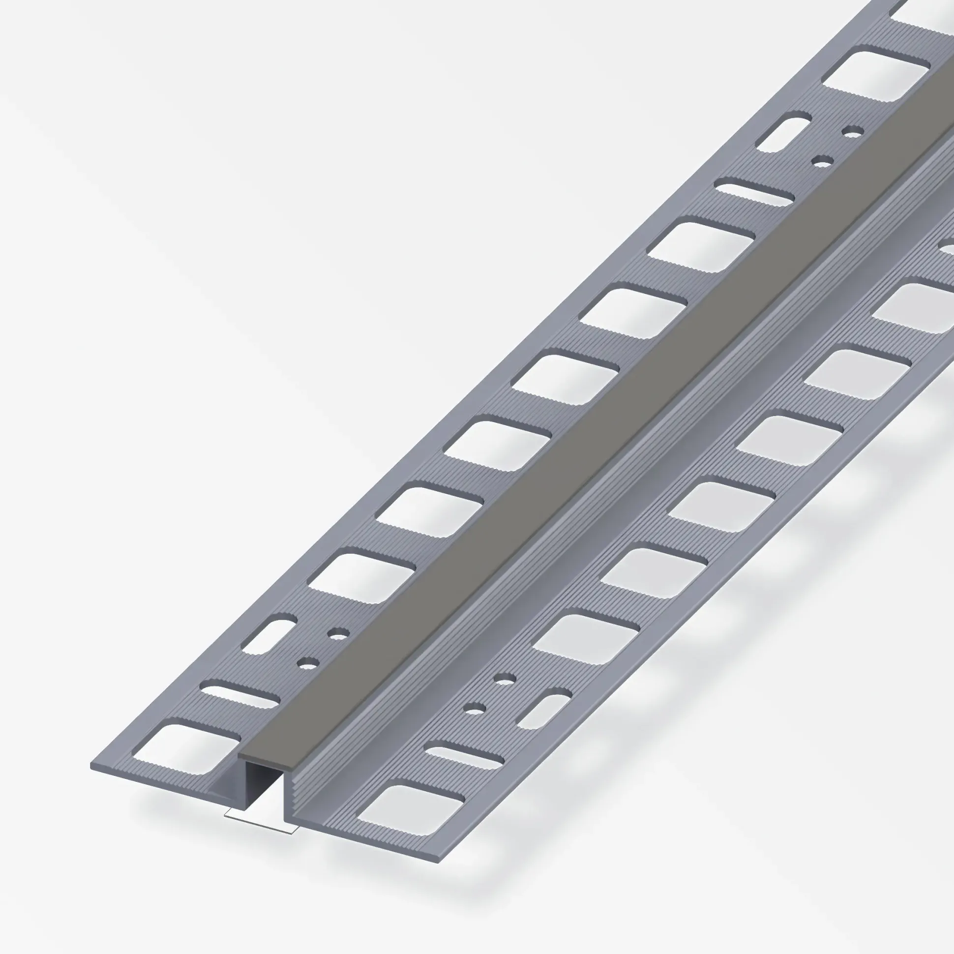 alfer Dehnfugenprofil 1 m, 10 x 8 x 21 mm PVC (Kunststoff) glatt betongrau