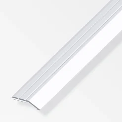 alfer Flachabschlussprofil 2 m, 30 x 5 mm Aluminium eloxiert silber