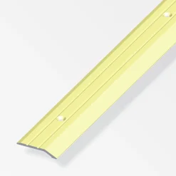 alfer Flachabschlussprofil 2 m, 30 x 5 mm Aluminium eloxiert messing