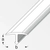 alfer Fugenabdeckprofil 1 m, 6 x 14 mm Aluminium eloxiert silber