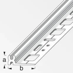 alfer Kunststoff-Träger-Profil + alfer®-fix 2 m, 16 x 30 mm caramel