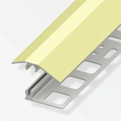 alfer Niveauausgleichs-Profil 1 m, 31 x 7 mm Aluminium eloxiert messing