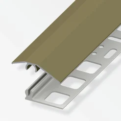 alfer Niveauausgleichs-Profil 2 m, 31 x 7 mm Aluminium eloxiert bronze