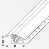 alfer Niveauausgleichs-Profil 1 m, 31 x 7 mm Aluminium eloxiert silber