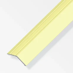 alfer Niveauausgleichs-Profil 1 m, 37 x 10 mm Aluminium eloxiert messing