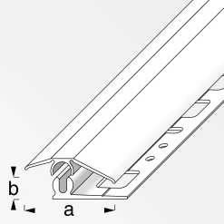 alfer Niveauausgleichs-Profil 2 m, 31 x 7 mm Aluminium eloxiert silber