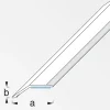alfer Niveauausgleichs-Profil 1 m, 37 x 10 mm PVC (Kunststoff) glatt buche