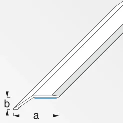 alfer Niveauausgleichs-Profil 1 m, 37 x 10 mm PVC (Kunststoff) glatt buche
