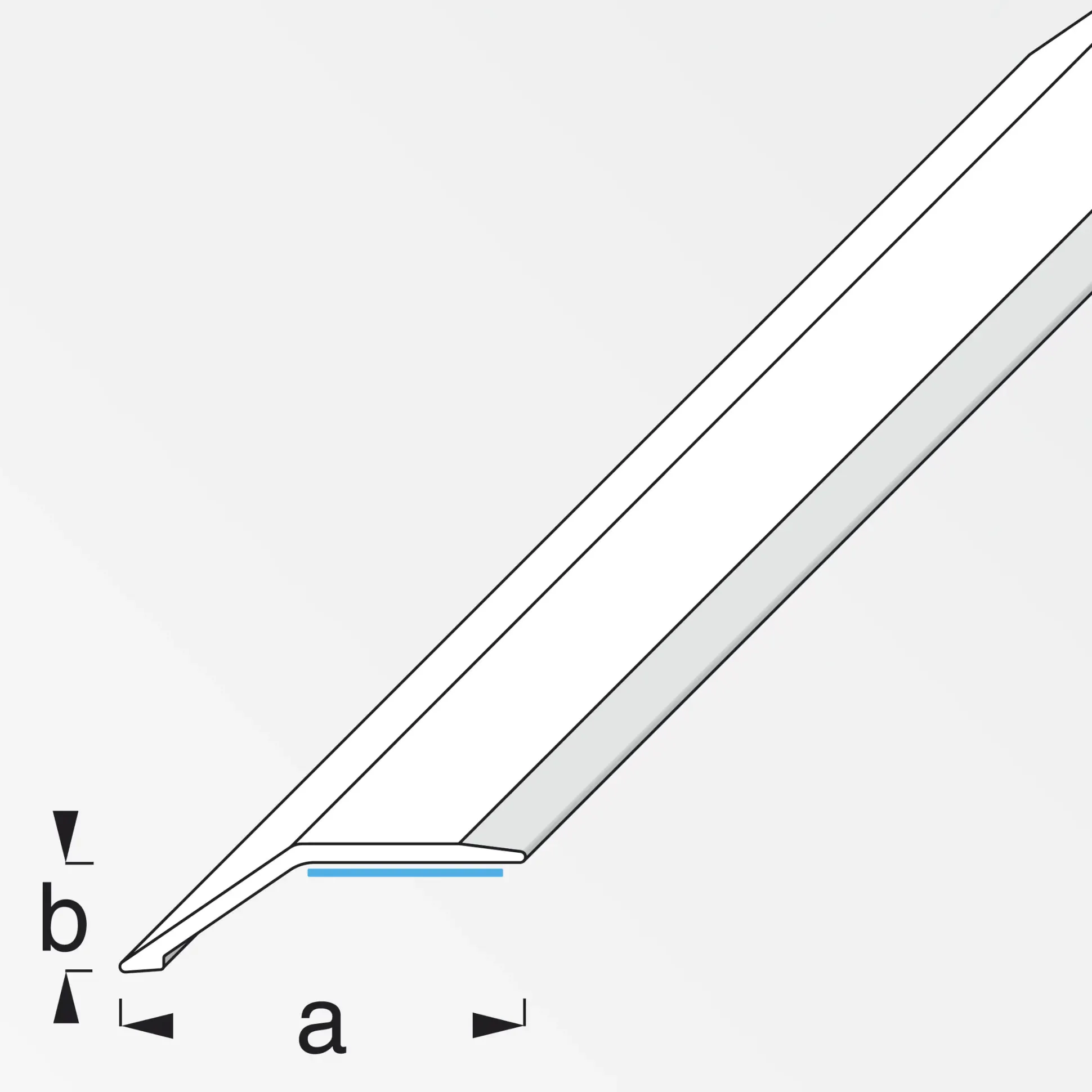 alfer Niveauausgleichs-Profil 1 m, 37 x 10 mm PVC (Kunststoff) glatt buche