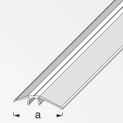 alfer Niveauausgleichs-Profil 1 m, 40 mm Aluminium eloxiert messing