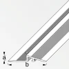 alfer Rampen-Profil 1 m, 38 x 3 mm Aluminium eloxiert dunkelgrau
