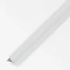 alfer Randfugeabdeckprofil 1 m, 12 x 17 mm Aluminium eloxiert silber