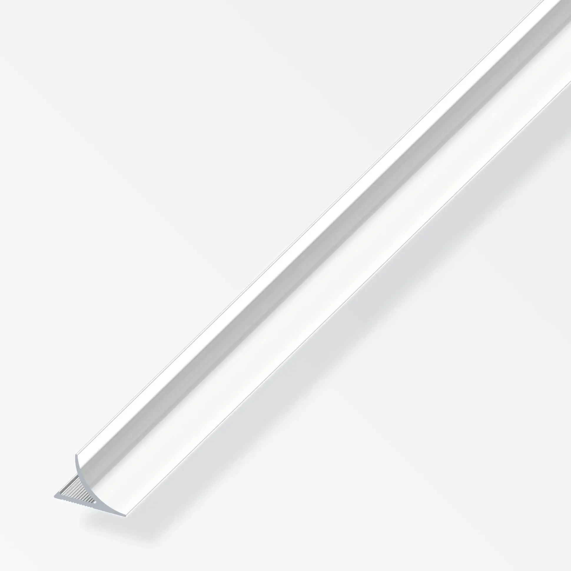 alfer Randfugeabdeckprofil 1 m, 8 x 13 mm Alu eloxiert poliert Chrom Optik