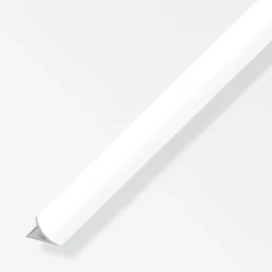 alfer Randfugeabdeckprofil 2.5 m, 8 x 13 mm Alu beschichtet brillantweiss