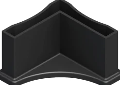 alfer Regalfuß 23.5 mm 23.5 mm PVC (Kunststoff) glatt schwarz