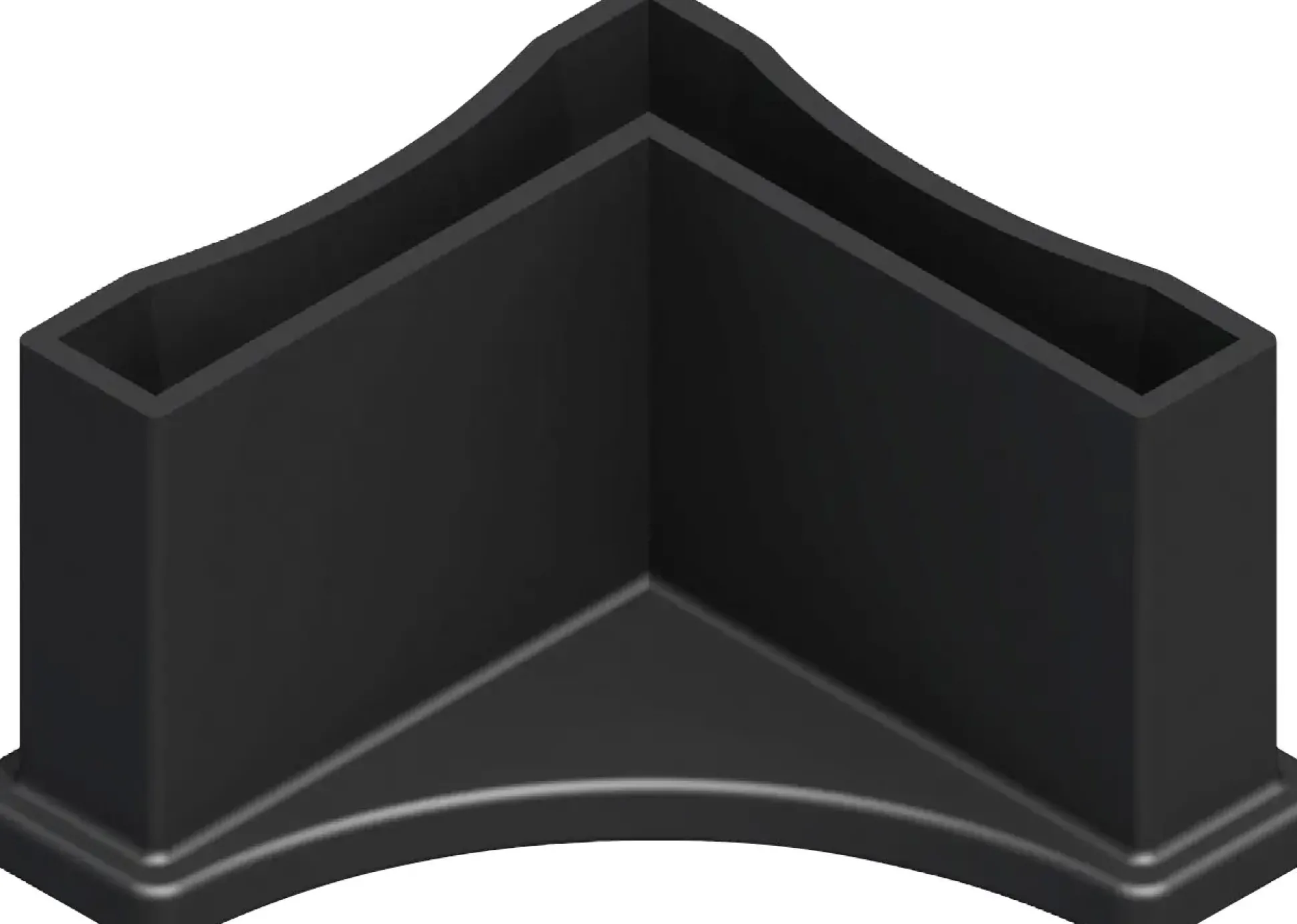 alfer Regalfuß 23.5 mm 23.5 mm PVC (Kunststoff) glatt schwarz