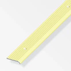 alfer Rundabschlussprofil 1 m, 25 x 6 mm Aluminium eloxiert messing
