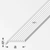 alfer Rundabschlussprofil 1 m, 25 x 6 mm Aluminium eloxiert bronze
